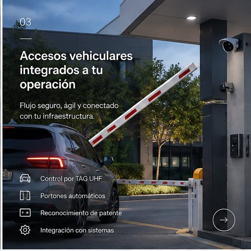 Control de acceso vehicular integrado